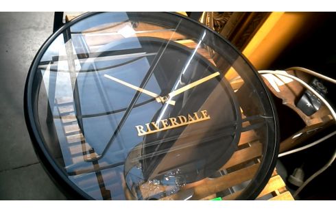 UHR SCHWARZ RUND OR