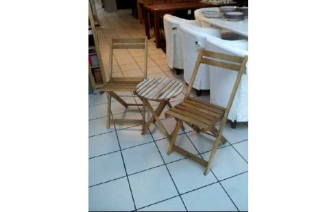 SALON DE JARDIN PLIANT