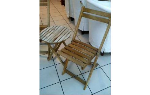 SALON DE JARDIN PLIANT