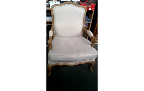 FAUTEUIL CLUB BEIGE TISSU