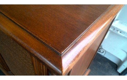 BUFFET BAS, , BOIS BAMBOU LOOK 2 PORTES 4 TIROIRS