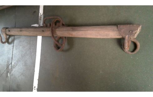 COLLIER CHEVAL, , BOIS FER FORGE