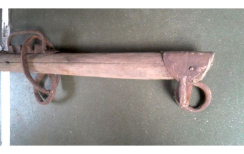 COLLIER CHEVAL, , BOIS FER FORGE