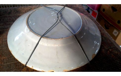 ASSIETTE ANTIQUE DELFT BLANCHE BLEUE