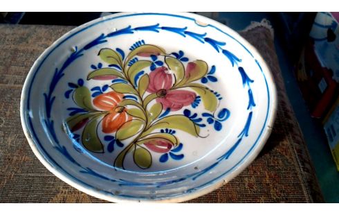 ASSIETTE ANTIQUE FLEUR