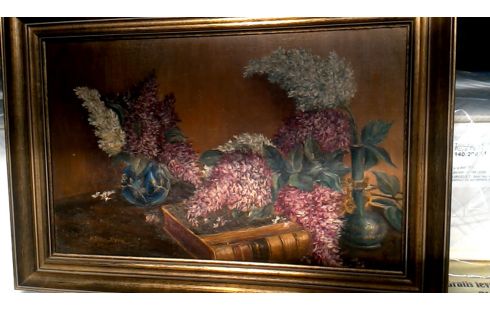 SCHILDERIJ PANEEL BLOEMEN GET H.VAN HOVE