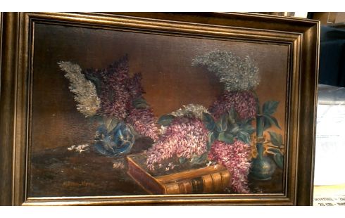 SCHILDERIJ PANEEL BLOEMEN GET H.VAN HOVE