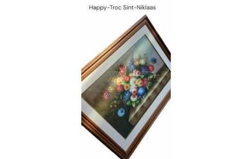 SCHILDERIJ BLOEMEN GESIGNEERD KIMBY
