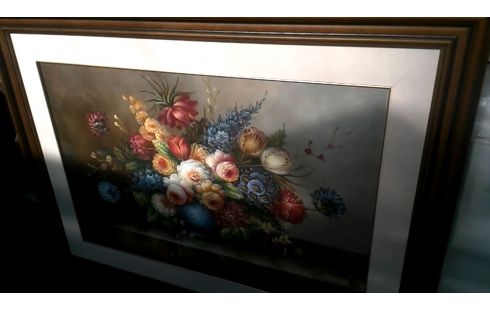 SCHILDERIJ BLOEMEN GESIGNEERD KIMBY