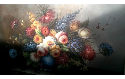SCHILDERIJ BLOEMEN GESIGNEERD KIMBY