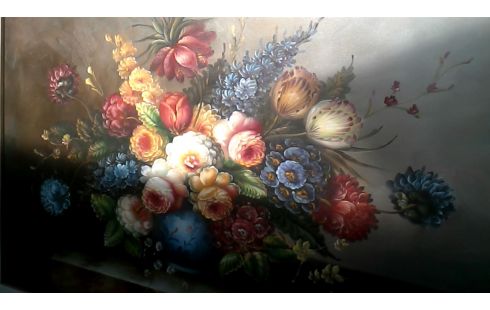 SCHILDERIJ BLOEMEN GESIGNEERD KIMBY