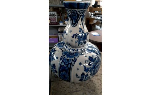 VASE DELFT BLANCHE BLEUE MEMOIRE VIVE