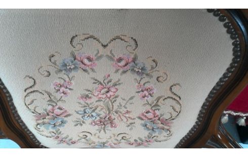 CHAISE BRANCHE BEIGE TISSU FLEUR