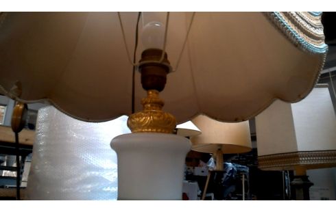 LAMPADAIRE, , OPALINE LAITON ORIENTAL