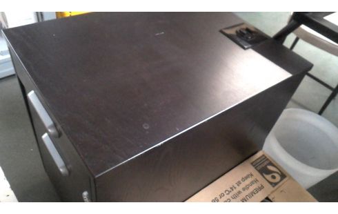 CAISSON DE BUREAU FONCE BRUN 2 TIROIRS