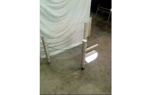 TV-TISCH A.R. GLAS 3-EBEN. GEST. SILBERF.