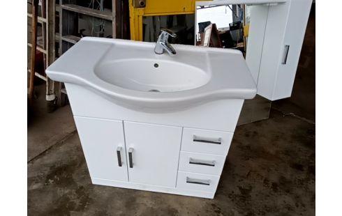 MEUBLE SALLE DE BAINS VASQUE + MIROIR + ACC RSV