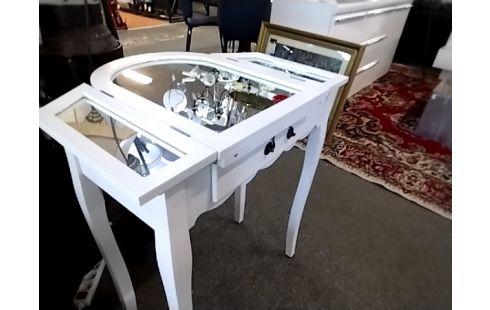 COIFFEUSE BLANCHE 1 TIROIR