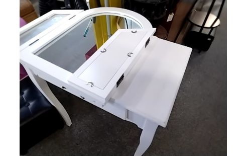 COIFFEUSE BLANCHE 1 TIROIR