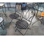 CHAISES EXTERIEUR MÉTAL LA PAIRE