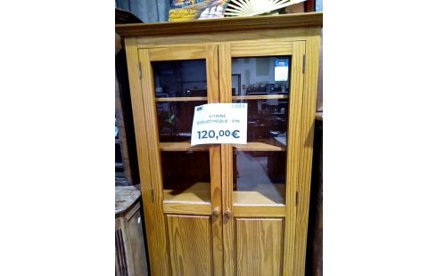 VITRINE BIBLIOTHEQUE PIN