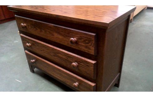 NÄHSCHRÄNKCHEN EICHE 3 SCHUBLADEN