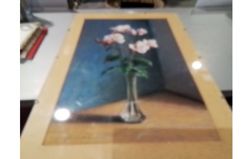 TABLEAU BOUQUET SIGNÉ CROGUENNEC