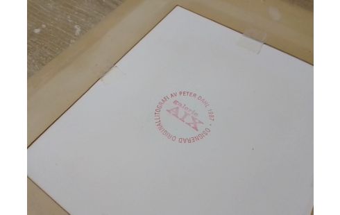 LITHOGRAPHIE PEINDRE SUÉDOIS