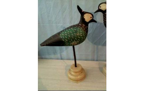 HOLZFIGUR 2ER-SET <KIEBITZ VOGEL>