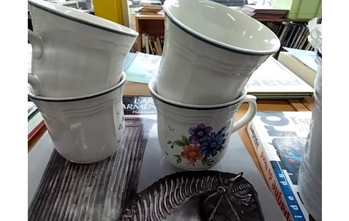 TASSE FLEURIS LOT DE 4
