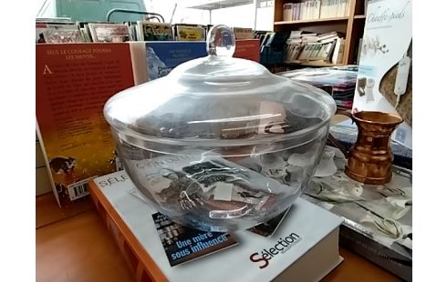 BOCAL EN VERRE + COUVERCLE