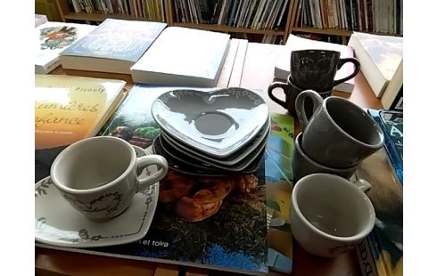 TASSE A CAFE BONHEUR LOT DE 6