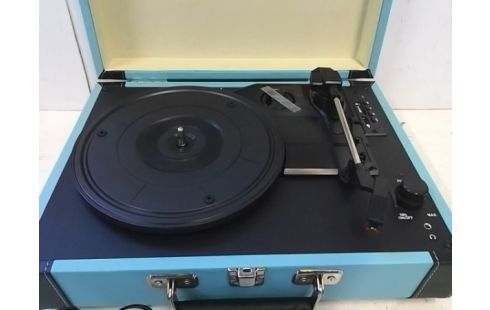 PLATINE VINYLE MADISON RETROCASE BLEUE