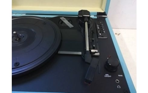 PLATINE VINYLE MADISON RETROCASE BLEUE