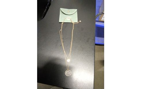 COLLIER BIJOUX SWAROVSKI DOUBLE. RANG