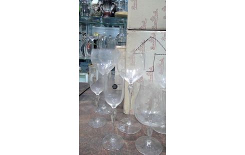 LOT DE VERRES A PIED