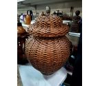 CORBEILLE ROTIN DECO