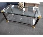 TABLE BASSE Verre année 80