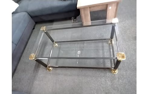 TABLE BASSE Verre année 80