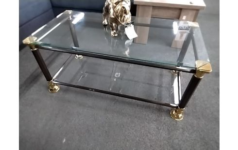 TABLE BASSE Verre année 80