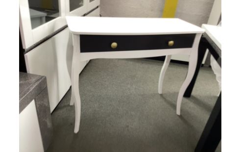 CONSOLE NOIR ET BLANC 1 TIROIR