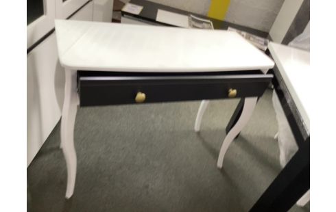 CONSOLE NOIR ET BLANC 1 TIROIR