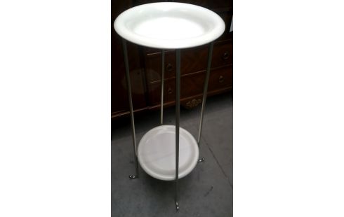 MESA DE SERVICIO CROMO BLANCA METAL IKEA