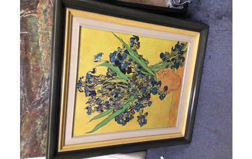 REPRODUCTION VAN GOGH VASE IRIS
