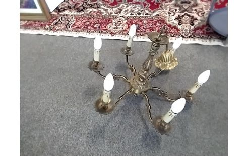 LUSTRE 6 BRANCHES Style lxv bronze