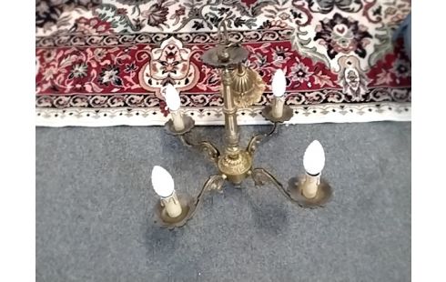 LUSTRE 4 BRANCHES Bronze