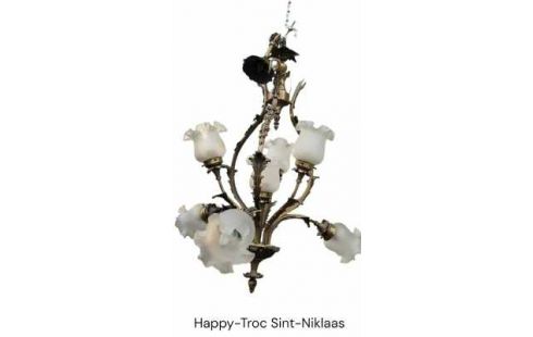 LÁMPARA DE TECHO RAMA, , OPALINA HIELO