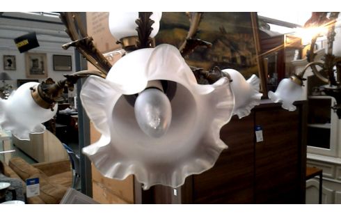 LÁMPARA DE TECHO RAMA, , OPALINA HIELO