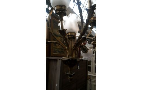 LÁMPARA DE TECHO RAMA, , OPALINA HIELO