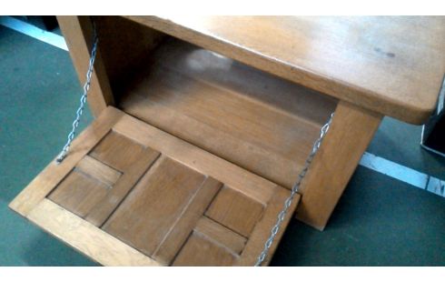 KISTE 1 NIEDRIG MASSIV EICHE KLAPP-